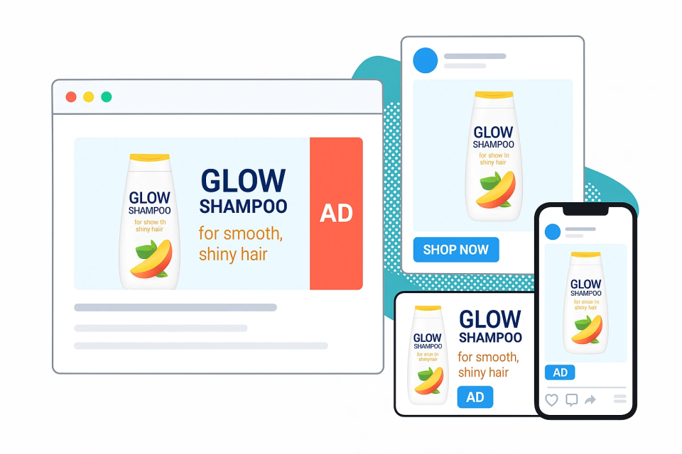 Ad Generation AI Powered Custom Text Image Ads AdSpyder