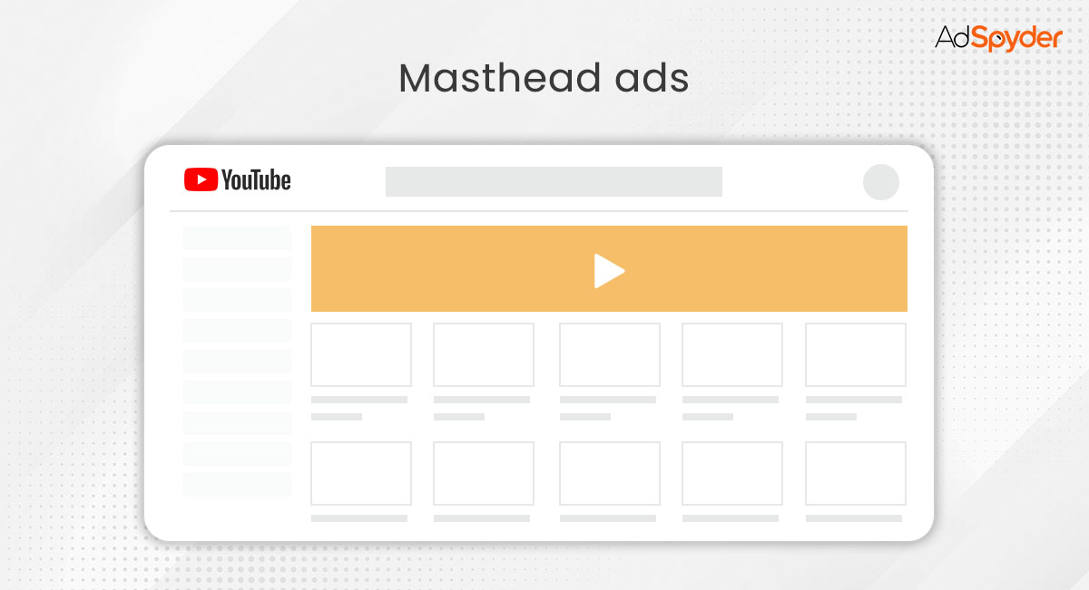 Masthead ads