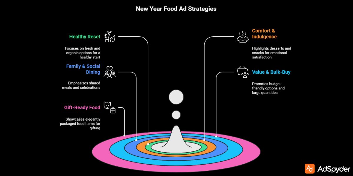 Creative Themes & Ad Formats — What Works for Each Segment in New Year Food Ads