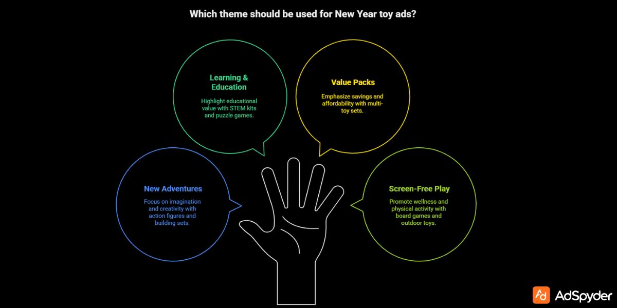 Key Themes & Angles for High-Converting New Year Toys Ads