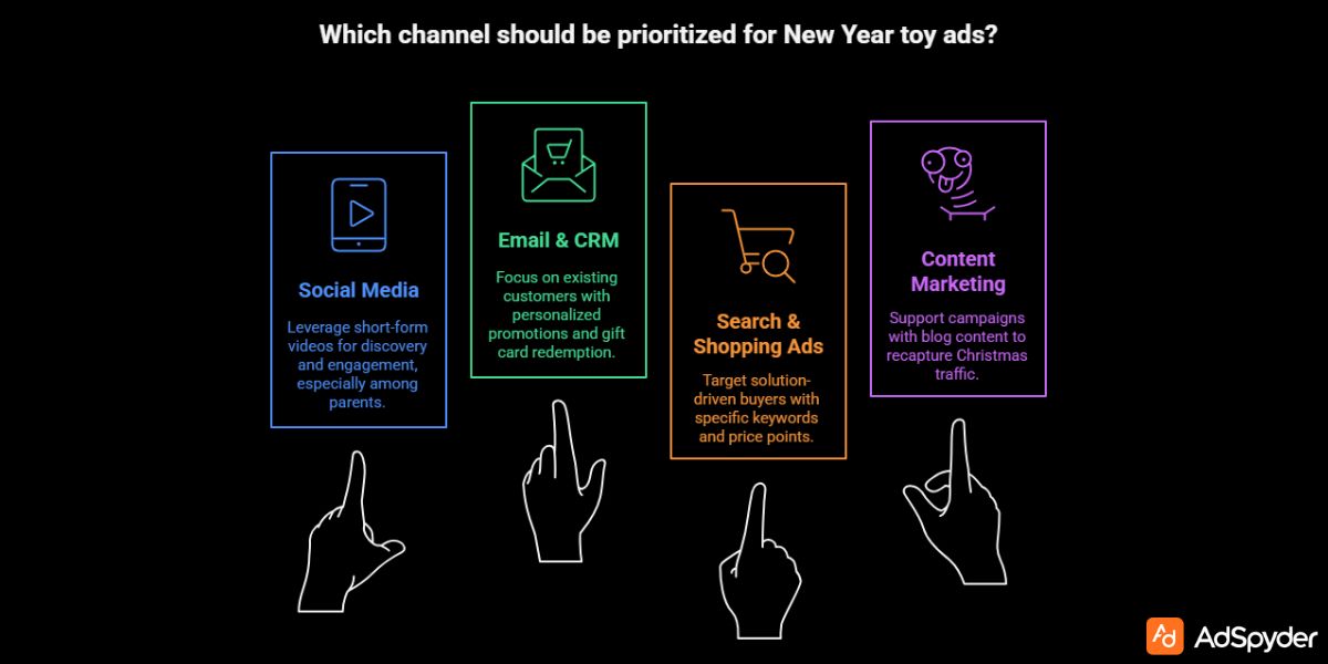 Multi-Channel Strategy for Scaling New Year Toys Ads