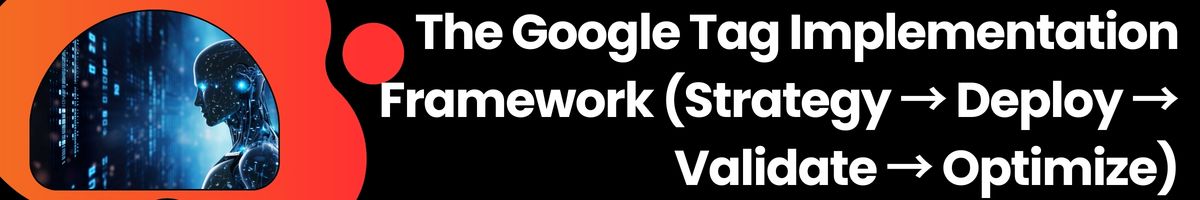 The Google Tag Implementation Framework (Strategy → Deploy → Validate → Optimize)