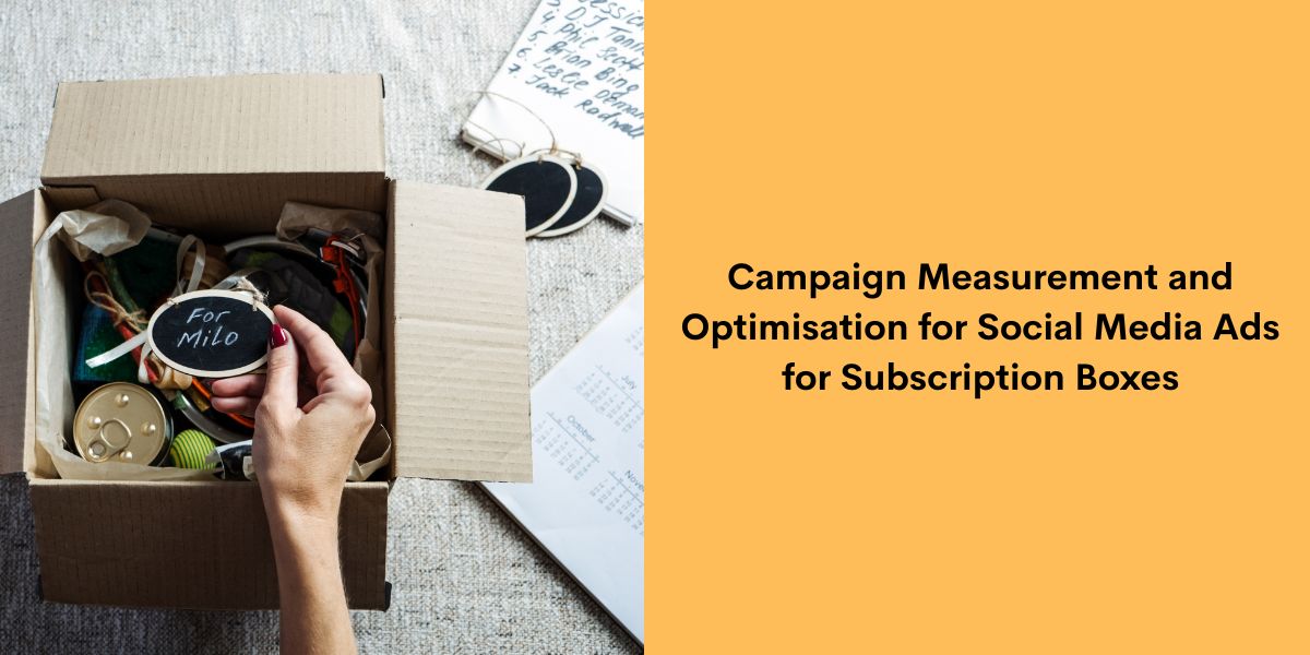 Campaign Measurement and Optimisation for Social Media Ads for Subscription Boxes