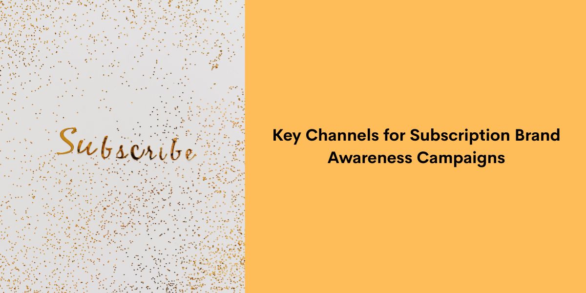 Key Channels for Subscription Brand Awareness Campaigns