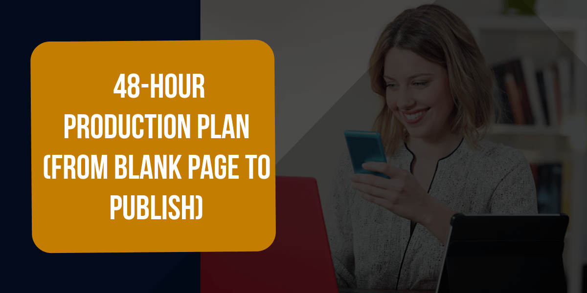 48-Hour Production Plan - Halloween Creative Ads