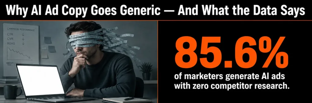 Why AI Ad Copy Goes Generic — And What the Data Says