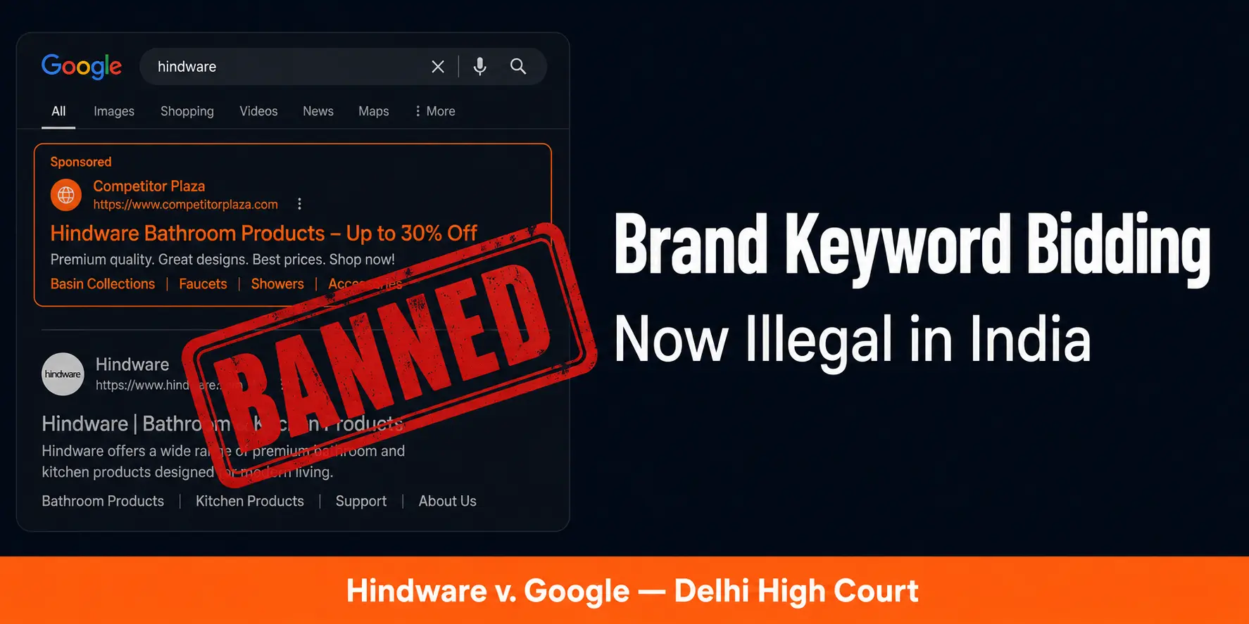 Brand Keyword Bidding Is Now Illegal in India