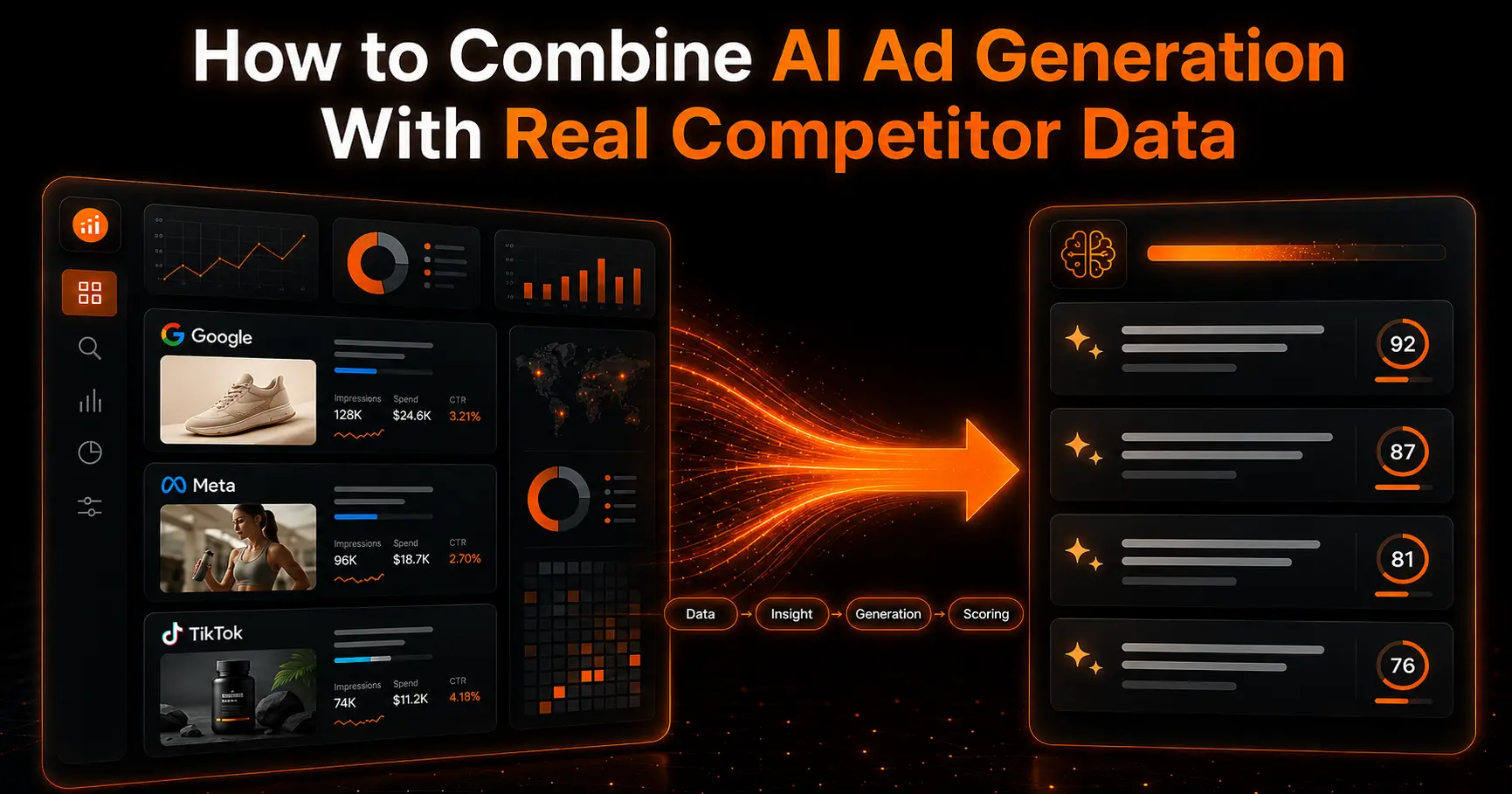 How to Combine AI Ad Generation With Real Competitor Data