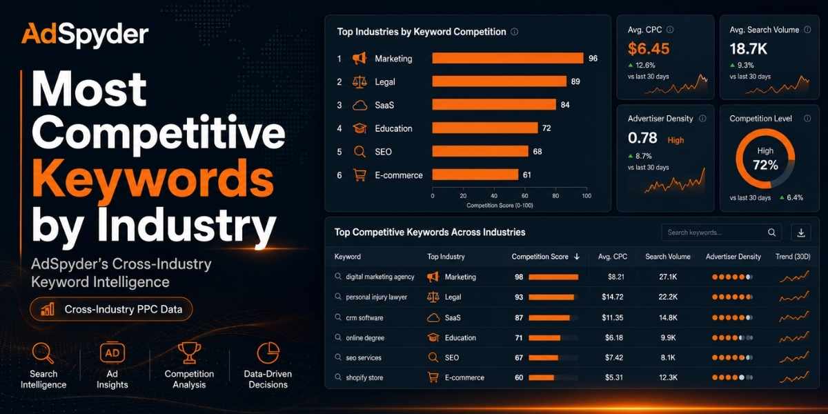 Most Competitive Keywords by Industry