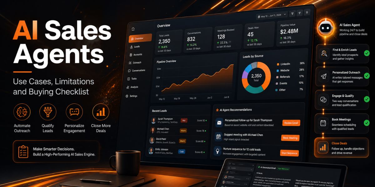 AI Sales Agents Use Cases, Limitations and Buying Checklist