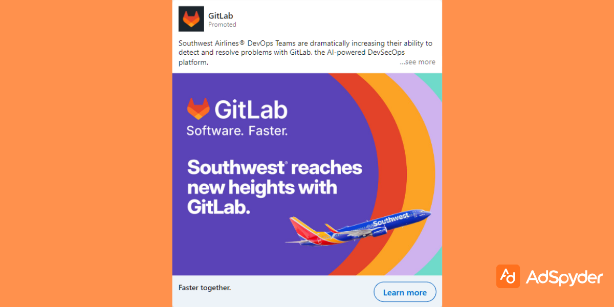 GitLab: Top LinkedIn ad examples