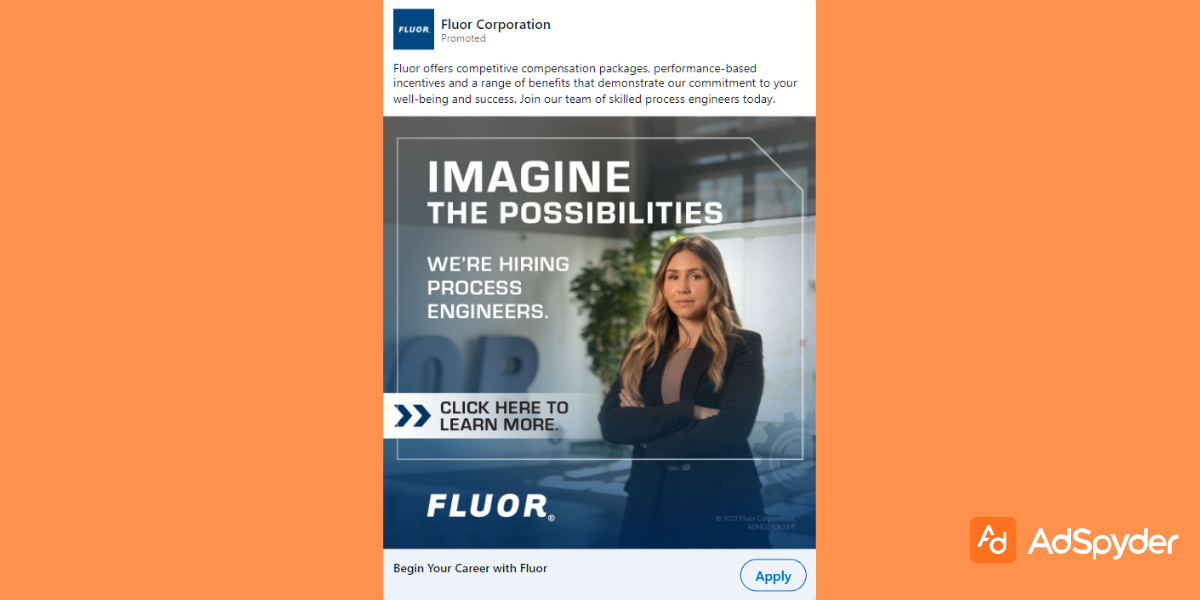 Fluor Corporation: Top LinkedIn ad examples