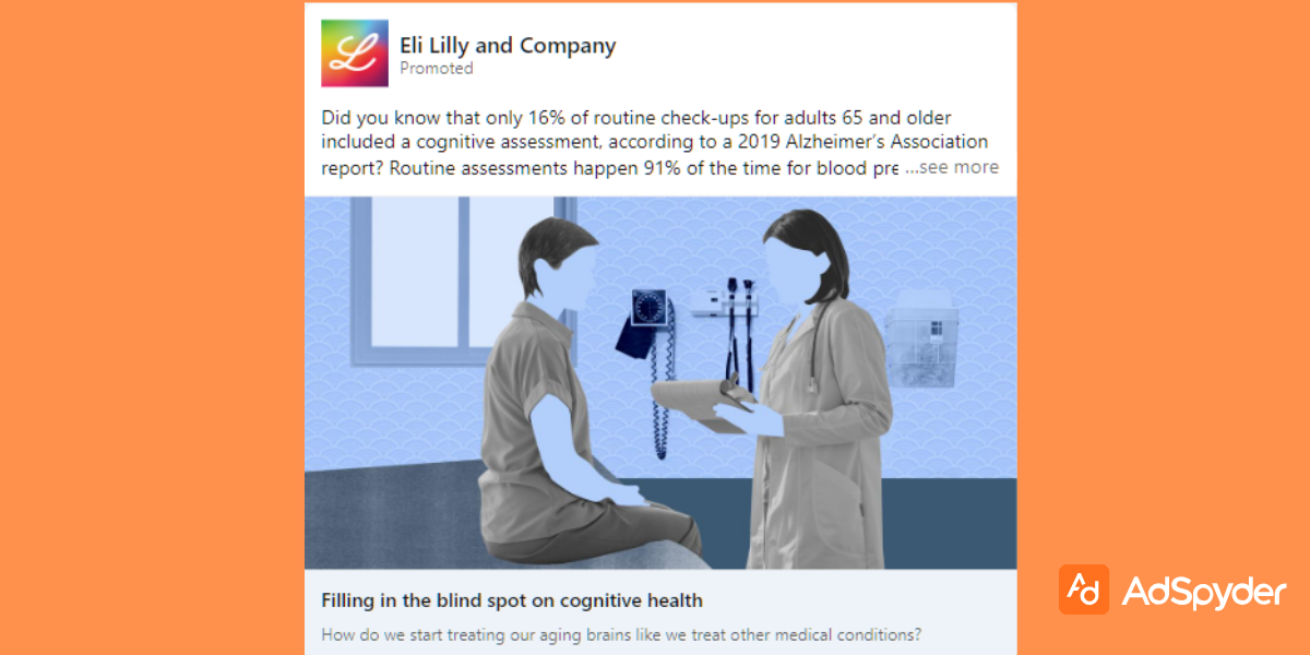 Eli Lilly and Company: Top LinkedIn ad examples