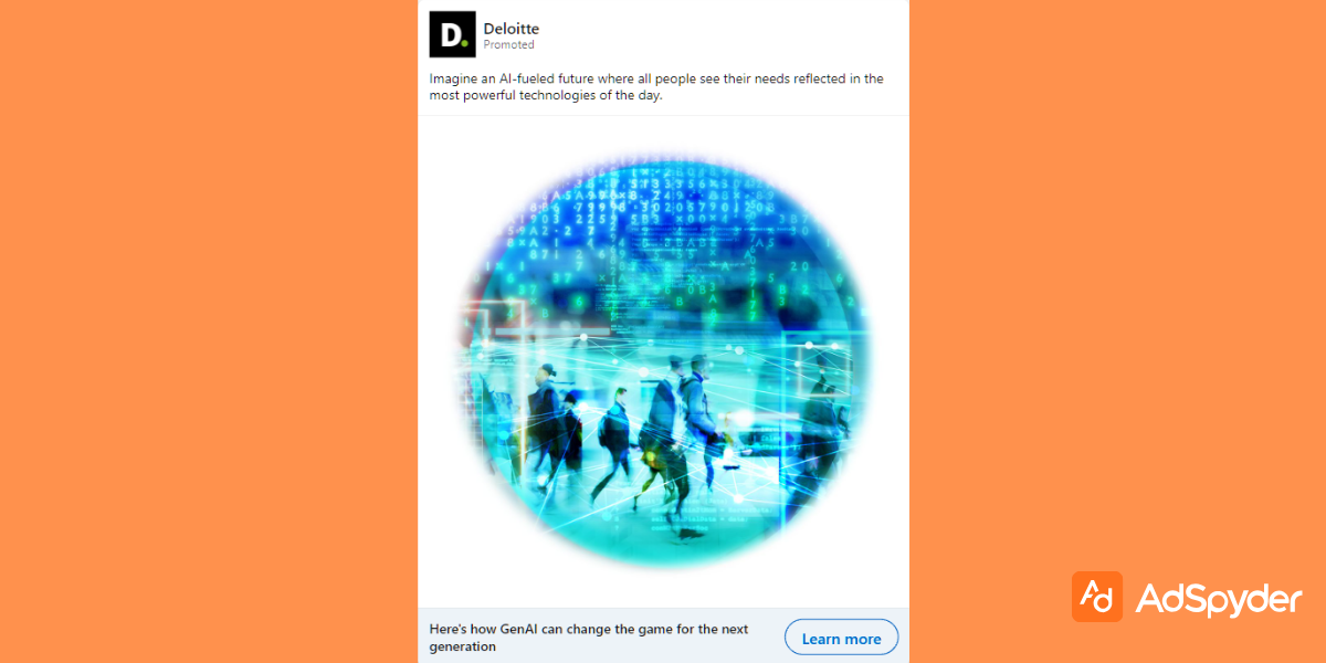 Deloitte: Top LinkedIn ad examples