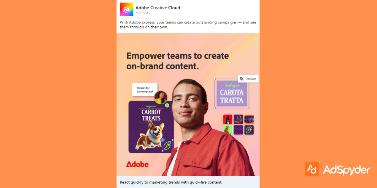 Adobe: Top LinkedIn ad examples