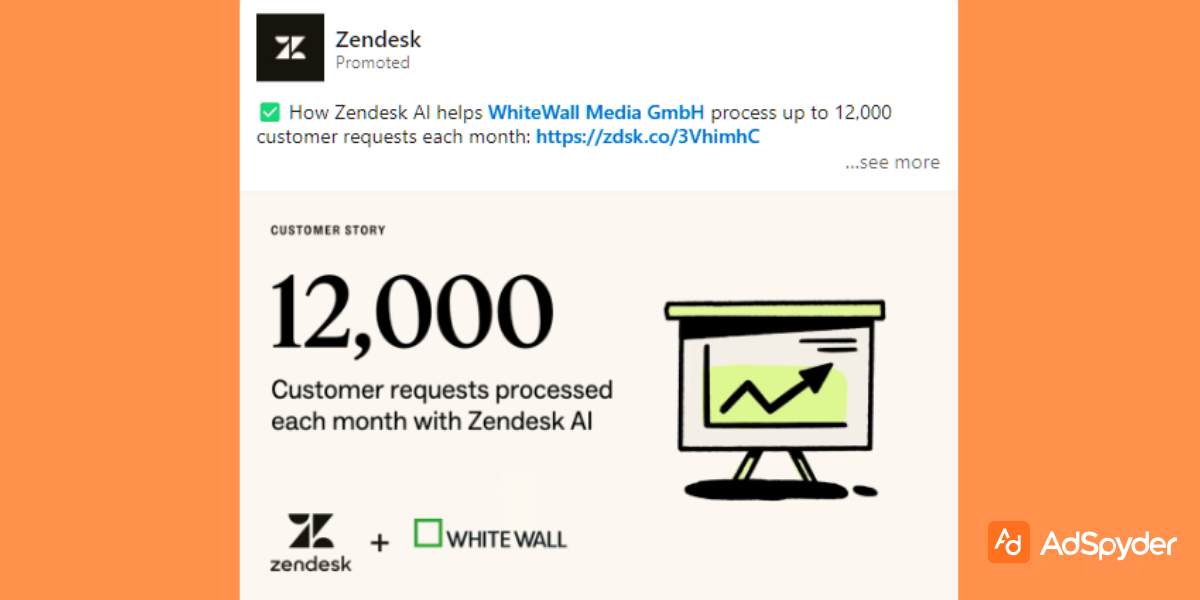 Zendesk: Top LinkedIn ad examples