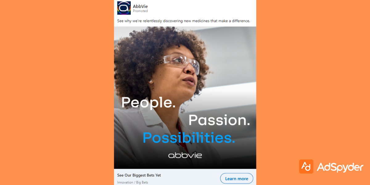 AbbVie: Top LinkedIn Ad Examples