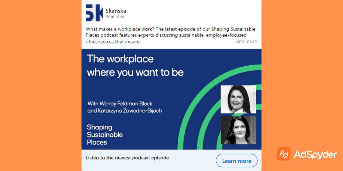 Skansha: Top LinkedIn ad examples