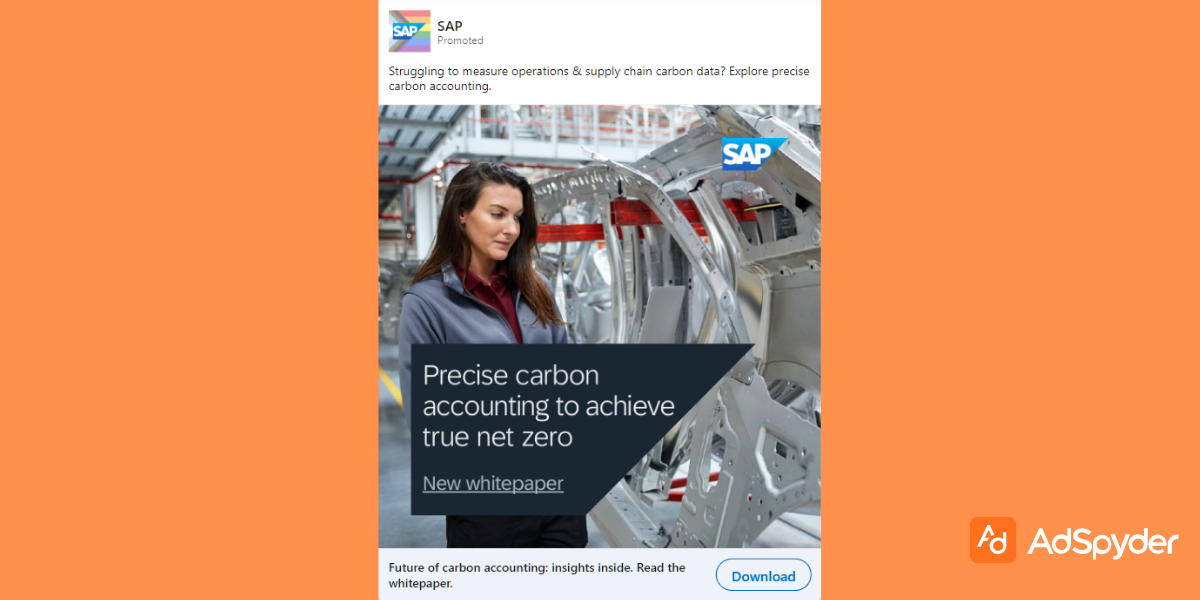 SAP: Top LinkedIn ad examples