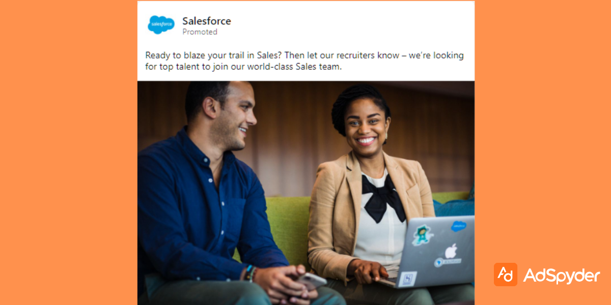 Salesforce: Top LinkedIn ad Examples