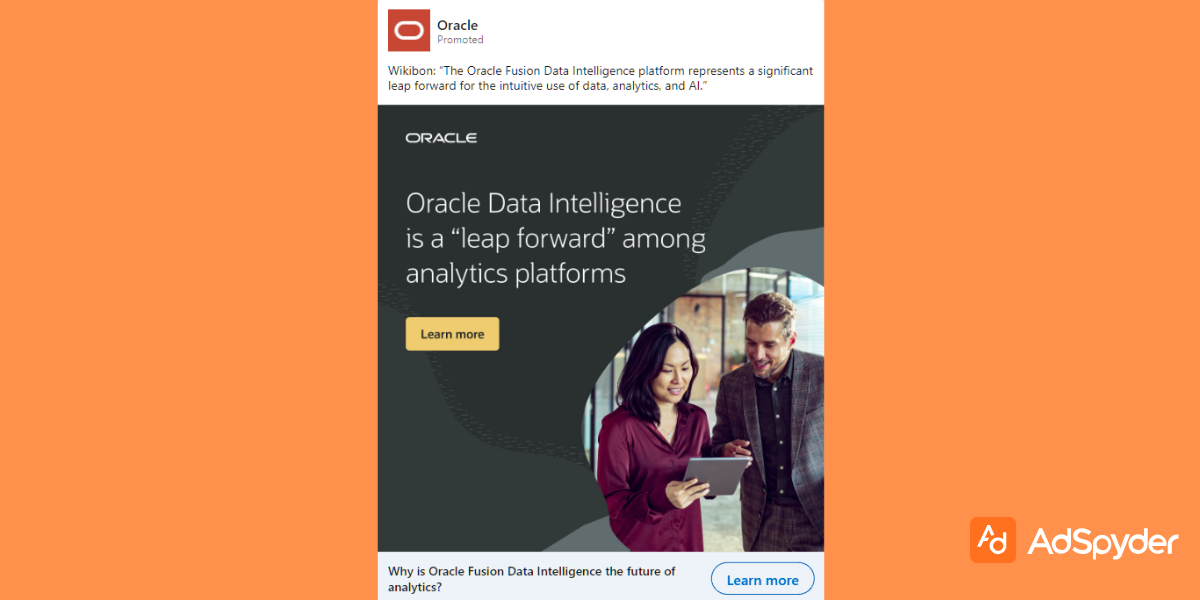 Oracle: Top LinkedIn ad examples