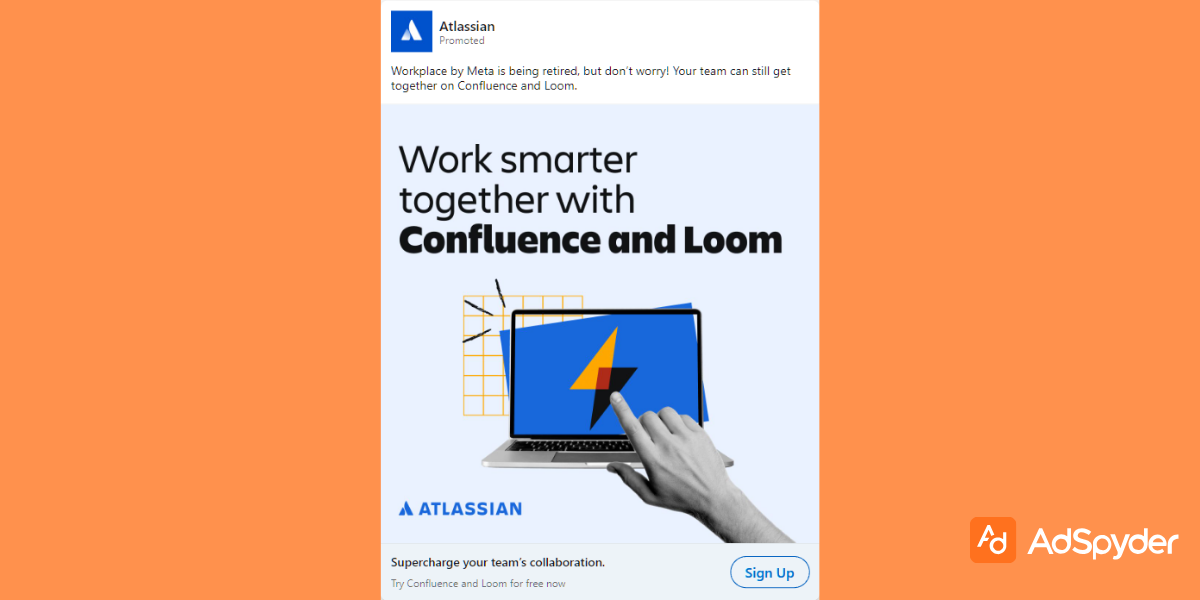 Atlassian: Top LinkedIn Ad Examples