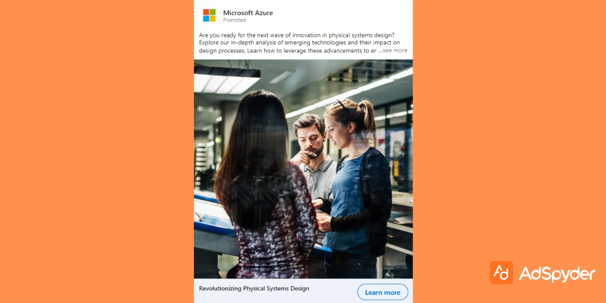 Microsoft Azure: Top LinkedIn ad examples