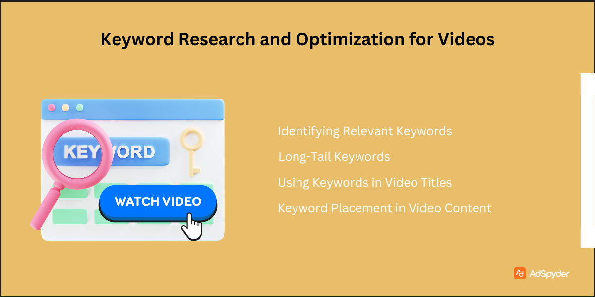 Keyword Research and Optimization for Videos