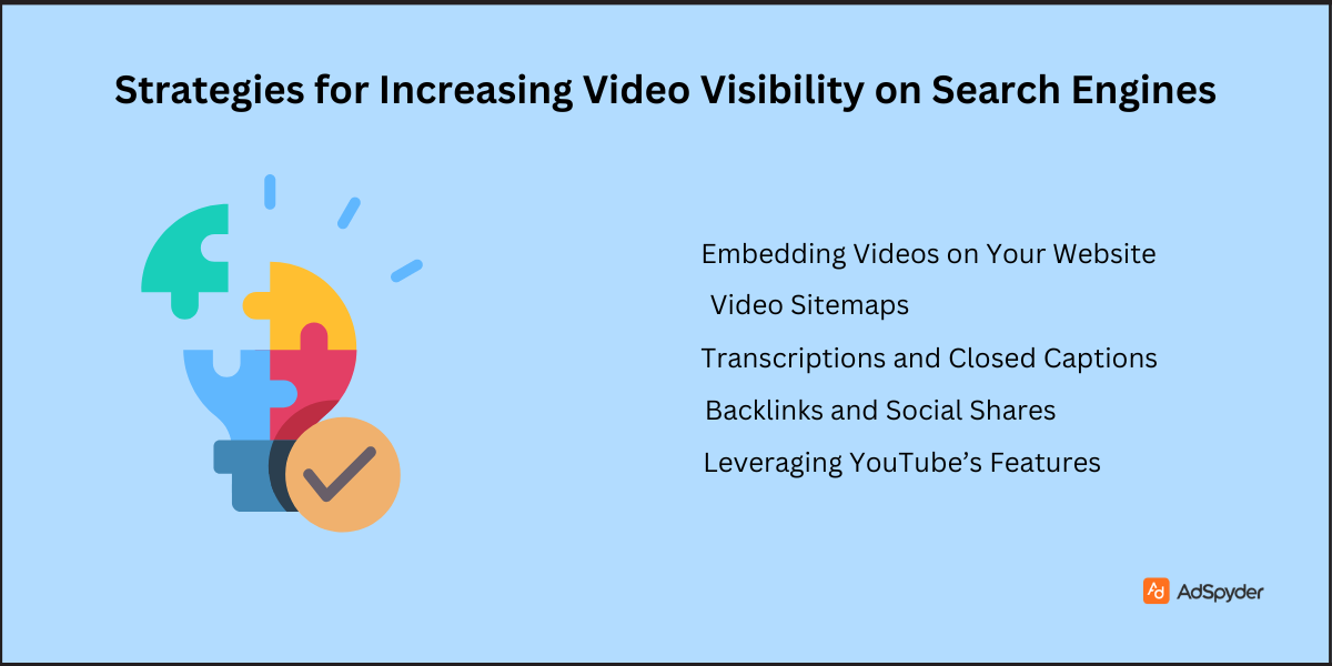 Strategies for Increasing Video Visibility on Search Engines