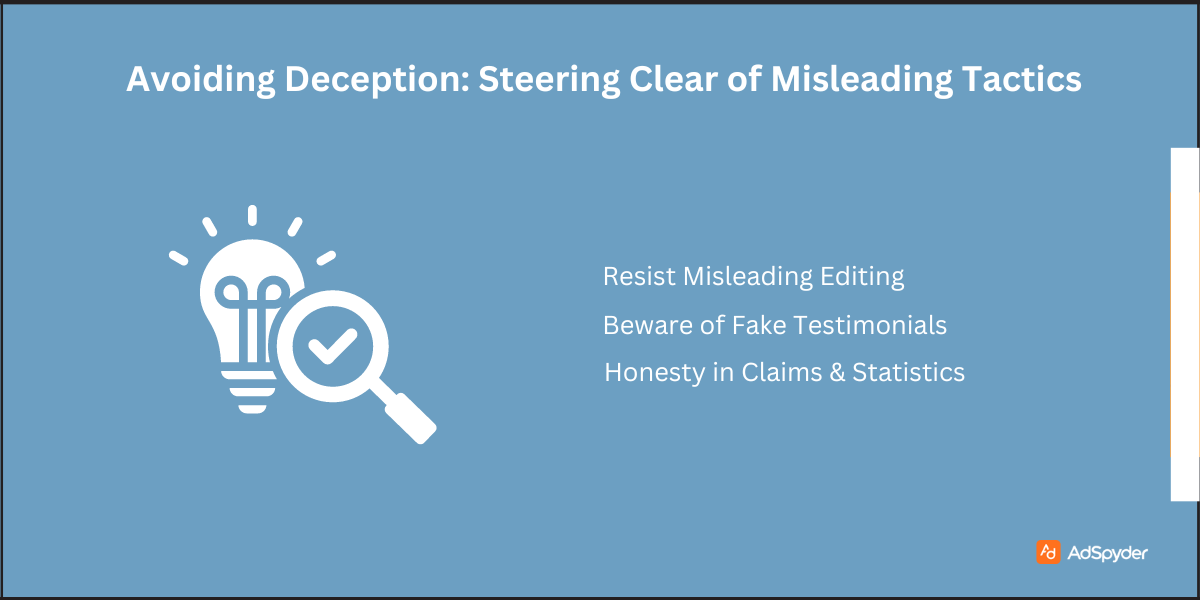 Avoiding Deception:  Steering Clear of Misleading Tactics